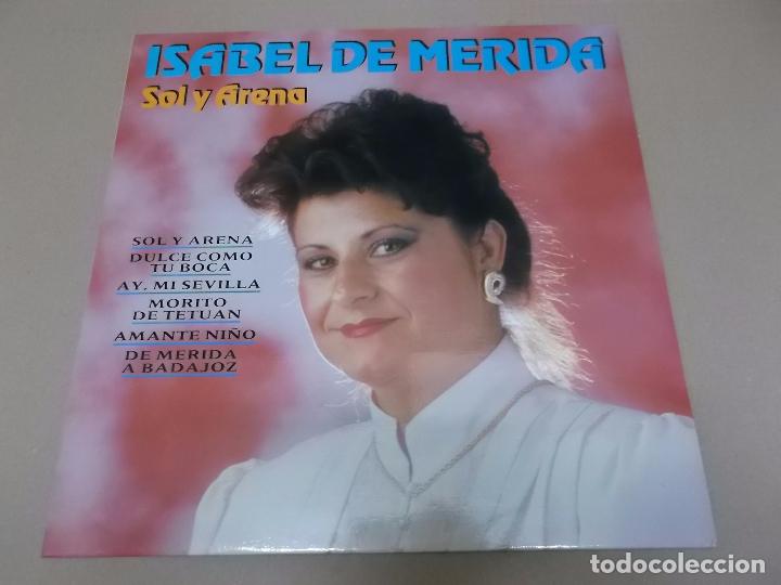 Discos de vinilo: ISABEL DE MERIDA (LP) SOL Y ARENA A&Ntilde;O 1990 - Foto 1