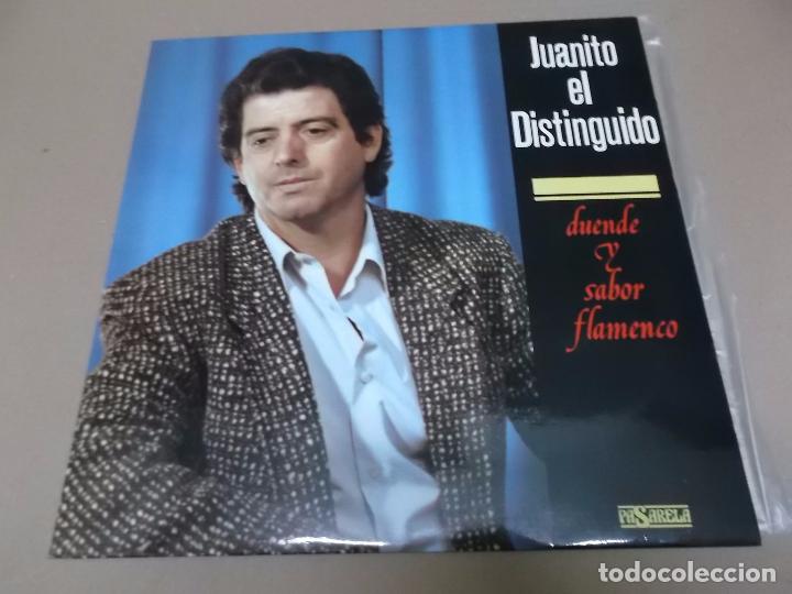 Discos de vinilo: JUANITO EL DISTINGUIDO CON MANOLO FRANCO (LP) DUENDE Y SABOR FLAMENCO A&Ntilde;O 1986