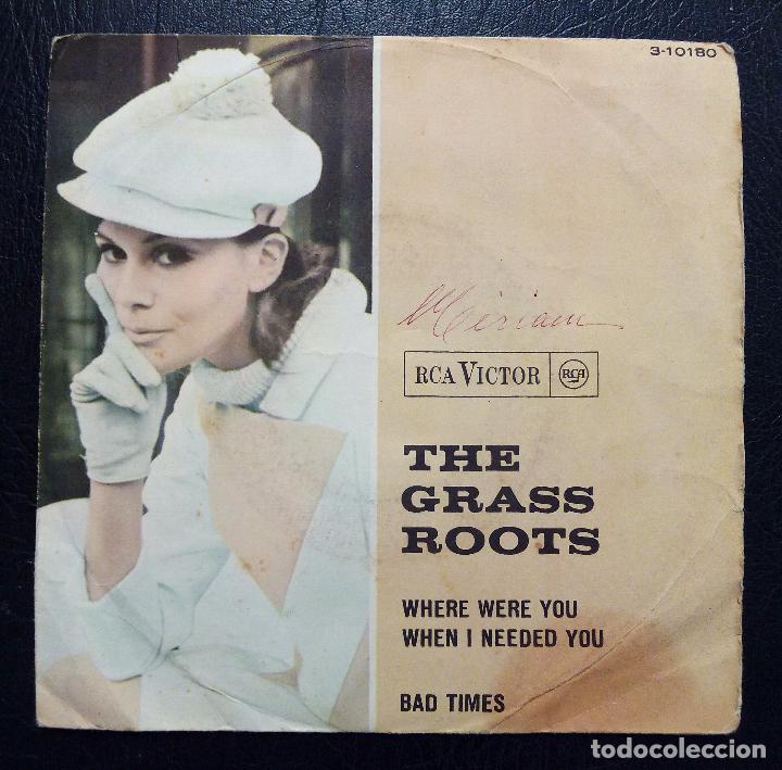 Dischi in vinile: SINGLE THE GRASS ROOTS - WHERE WERE YOU WHEN I NEEDED YOU - RCA VICTOR 1966.