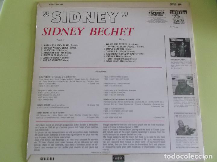 Discos de vinilo: SIDNEY BECHET SIDNEY STEREO VOGUE - Foto 4