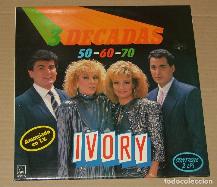 Discos de vinilo: IVORY - 3 DECADAS 50 60 70 - 2 LP - Foto 1