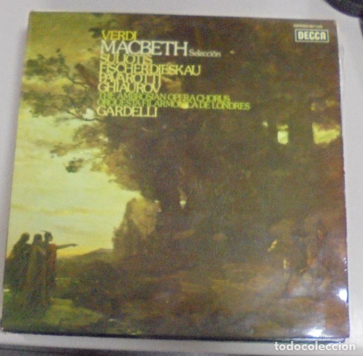 Discos de vinilo: LP. VERDI. MACBETH SELECCION. 1975. DECCA - Foto 1