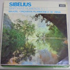 Discos de vinilo: LP. SIBELIUS. SINFONIAS Nº 5 Y 7. MAAZEL / ORQUESTA FILARMONICA DE VIENA. DECCA