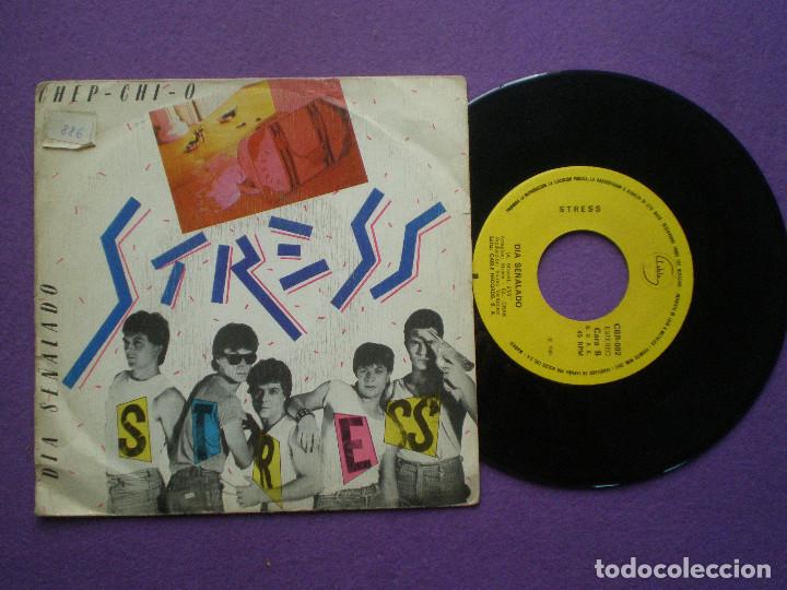 Discos de vinilo: STRESS - Chep Chi O/ Dia Se&ntilde;alado - SINGLE CABLE 1983 - Foto 1
