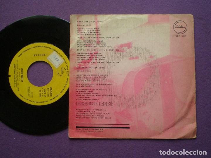 Discos de vinilo: STRESS - Chep Chi O/ Dia Se&ntilde;alado - SINGLE CABLE 1983 - Foto 2