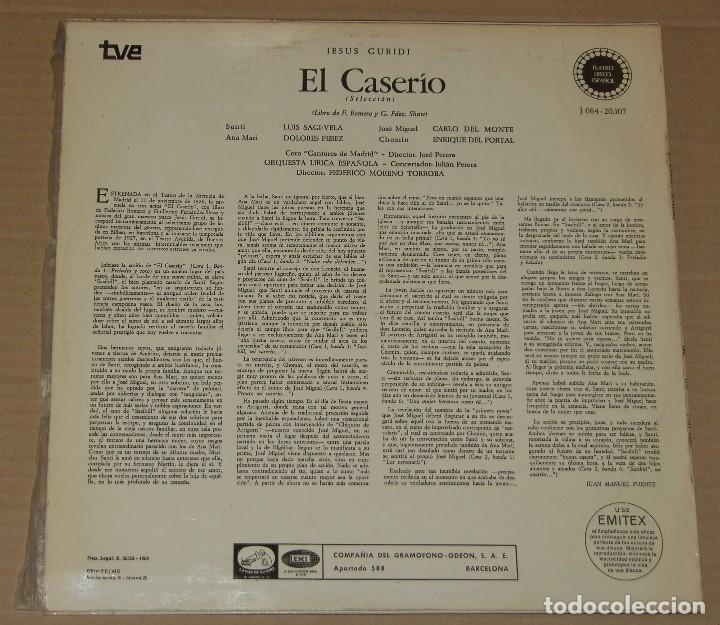 Discos de vinilo: EL CASERIO - LP LA VOZ DE SU AMO DE 1969 - Foto 2