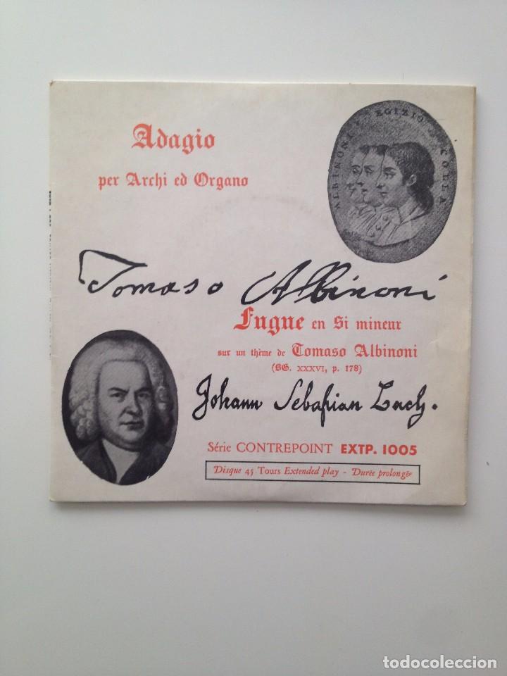 Discos de vinilo: ENSEMBLE INSTRUMENTAL SINFONIA (DIR:JEAN WITOLD):ALBINONI/BACH - Foto 1
