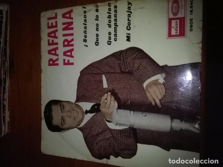Discos de vinilo: RAFAEL FARINA. SE&Ntilde;ALOS, MB2 - Foto 1