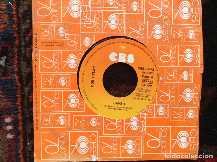 Discos de vinilo: Saved. Bob Dylan - Foto 1
