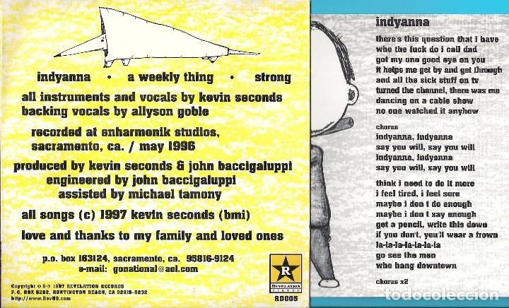 Discos de vinilo: GO NATIONAL: INDYANNA / A WEEKLY THING / STRONG - Foto 2