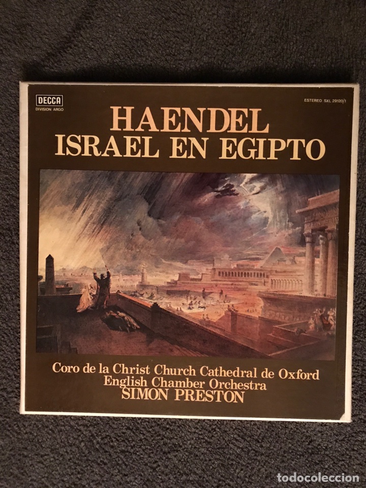 Discos de vinilo: HAENDEL &rdquo;ISRAEL EN EGIPTO&rdquo; (a.1977) - Foto 1