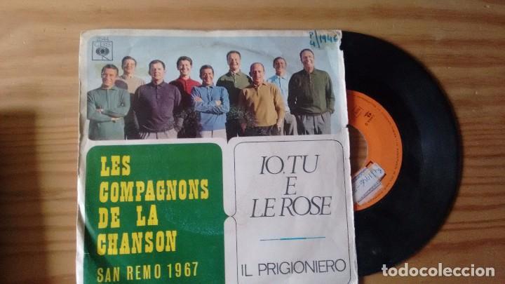 Discos de vinilo: SINGLE (VINILO) DE LES COMPAGNONS DE LA CHANSON A&Ntilde;OS 60 - Foto 1