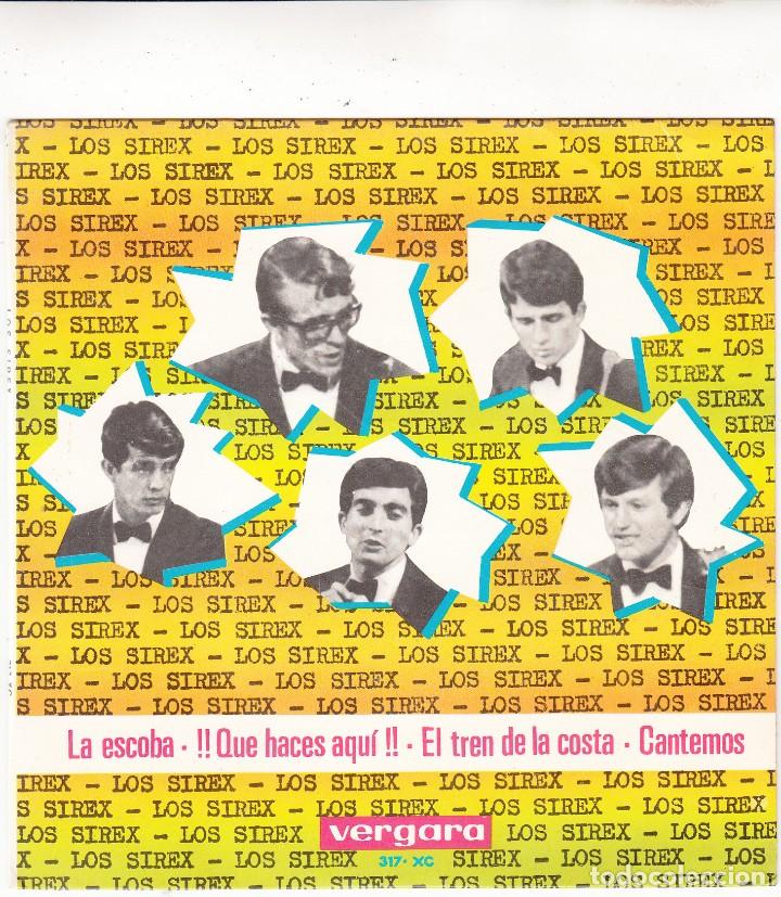 Discos de vinilo: E.P. DE LOS SIREX CANTANDO LA ESCOBA - Foto 1