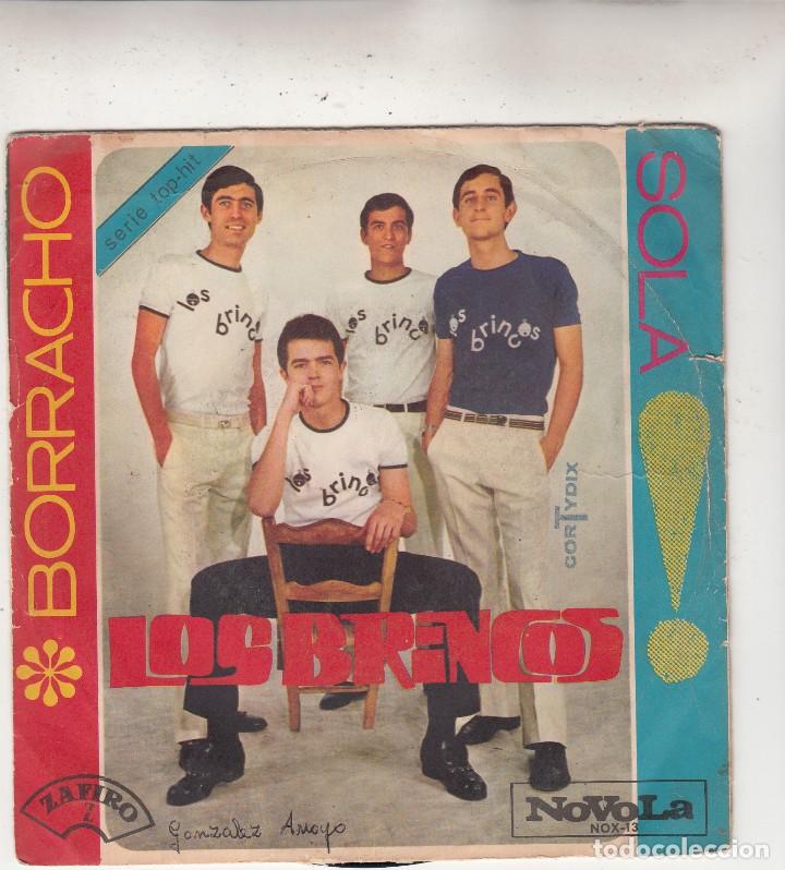 Discos de vinilo: LOS BRINCOS CANTAN BORRACHO Y SOLA - Foto 1