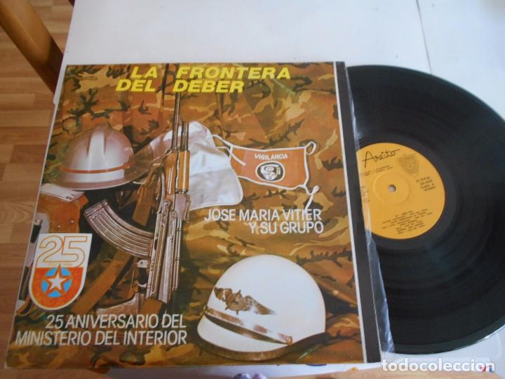 Disques de vinyle: LA FRONTERA DEL DEBER-LP JOSE MARIA VITIER Y SU GRUPO-PORT.ABIERTA-CUBANO