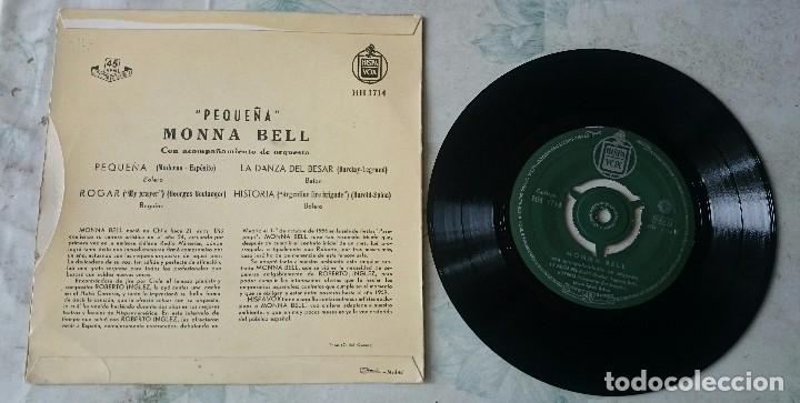 Discos de vinilo: Monna Bell: Peque&ntilde;a + 3 (Hispavox 1958) - Foto 2