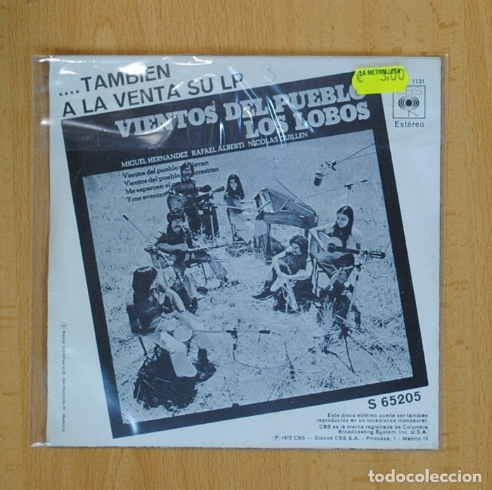 Discos de vinilo: LOS LOBOS - COCO CACAO - SINGLE - Foto 2
