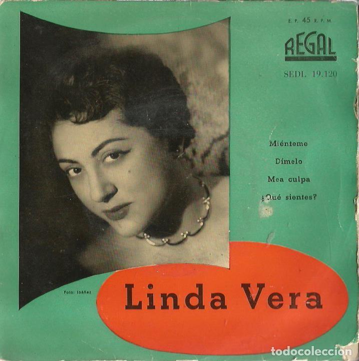 Discos de vinilo: EP LINDA VERA : MIENTEME + 3 - Foto 1