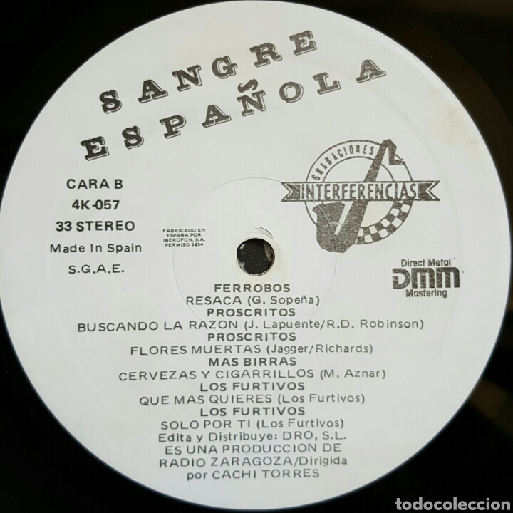 Discos de vinilo: Lp Sangre espa&ntilde;ola 1987 - Foto 6