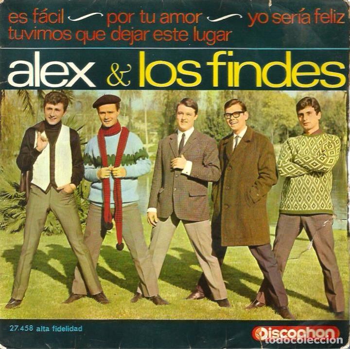 Discos de vinilo: EP ALEX Y LOS FINDES : ES FACIL + 3 - Foto 1