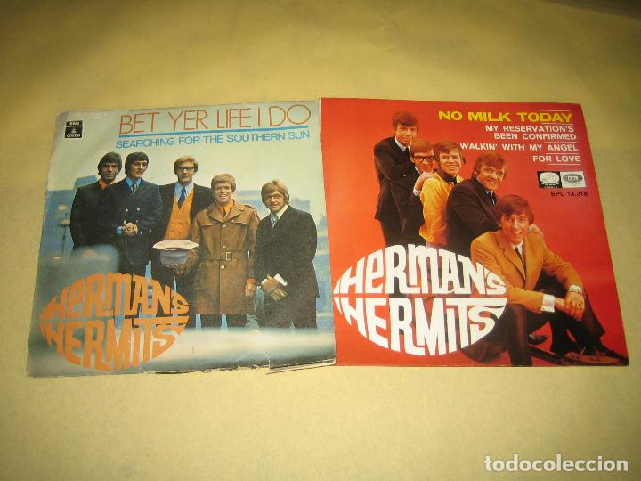 Discos de vinilo: HERMAN&acute;S HERMITS - LOTE DE 2 SINGLES - Foto 1