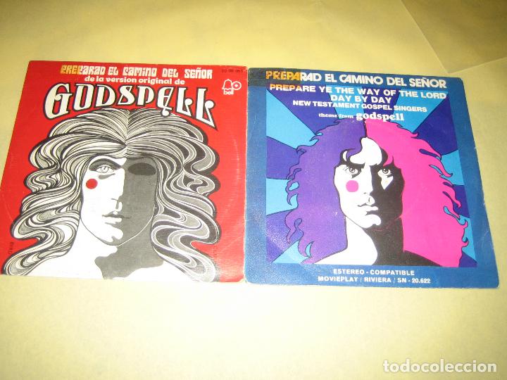 Discos de vinilo: GODSPELL - LOTE DE 2 SINGLES - Foto 1