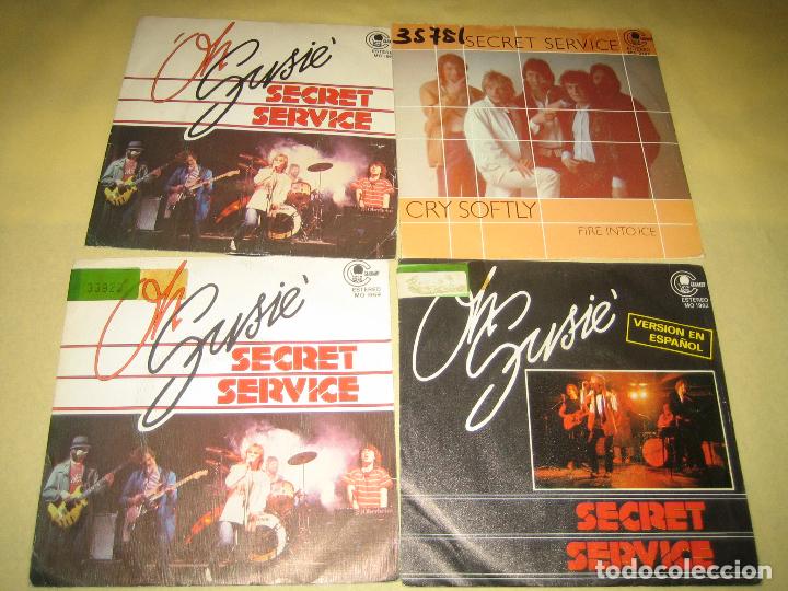 Discos de vinilo: SECRET SERVICE - LOTE DE 4 SINGLES - Foto 1