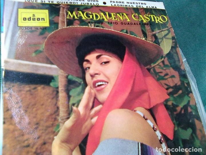 Discos de vinilo: Magdalena Castro - Que me castigue Dios + 3 (Ode&oacute;n, 1961) - Foto 1