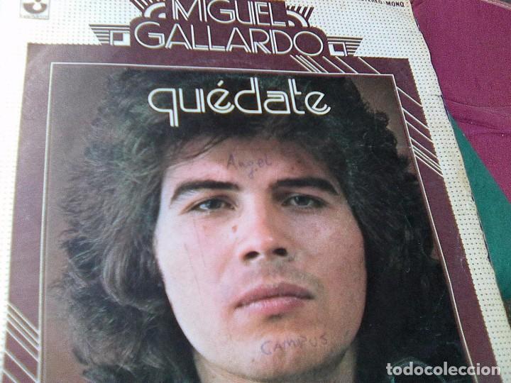 Discos de vinilo: Miguel Gallardo - Qu&eacute;date + 1 (Emi, 1974) - Foto 1