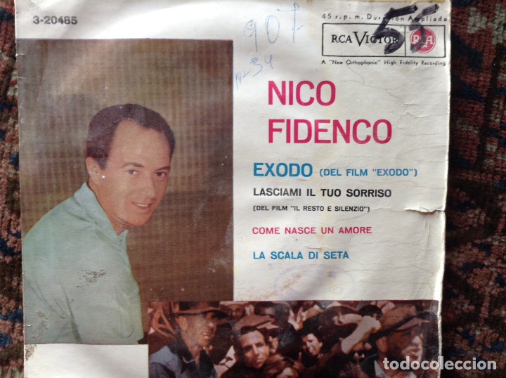Discos de vinilo: &Eacute;xodo. Nico Fidenco - Foto 1