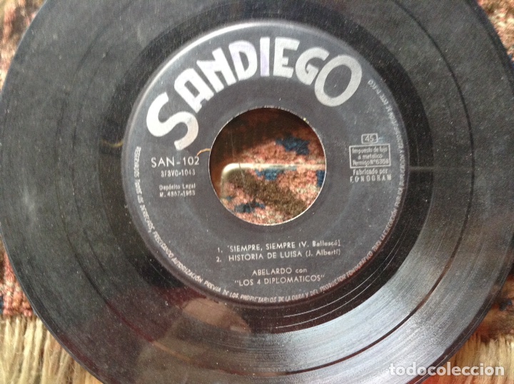 Discos de vinilo: Abelardo con los cuatros difuntos - Foto 1