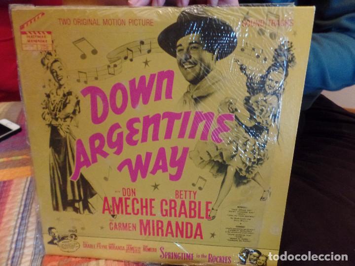Discos de vinilo: Down Argentine Way Carmen Miranda, Don Ameche - Foto 1