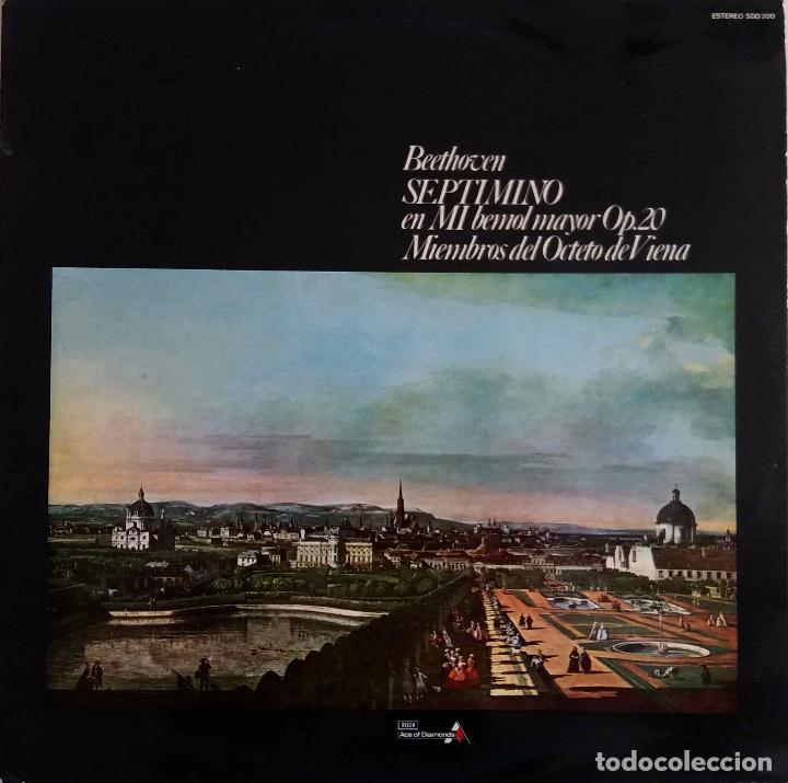 Discos de vinilo: BEETHOVEN, SEPTIMINO. MIEMBROS DEL OCTETO DE VIENA. LP ESPA&Ntilde;A