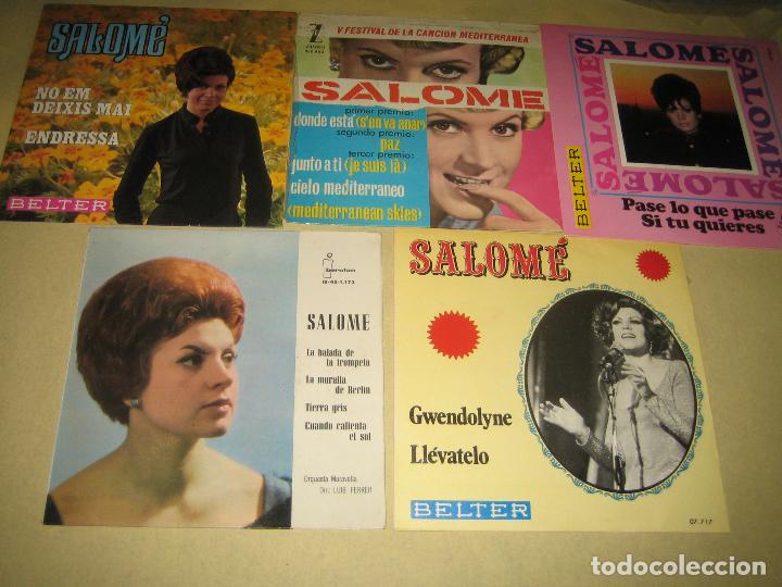 Discos de vinilo: SALOME - LOTE DE 5 SINGLES - Foto 1