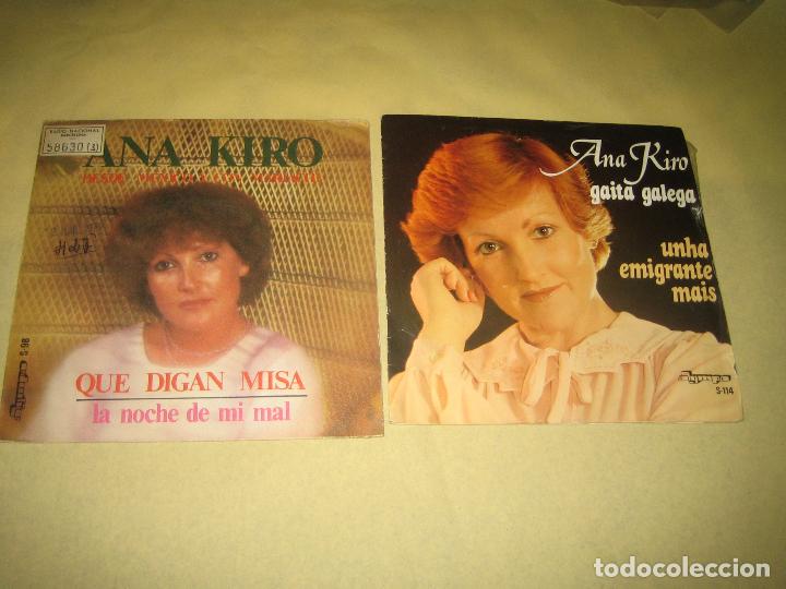 Discos de vinilo: ANA KIRO - LOTE DE DOS SINGLES - Foto 1
