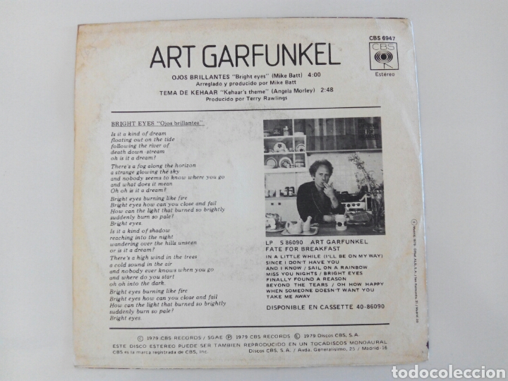 Discos de vinilo: S&oacute;lo portada Art Garfunkel - Foto 2