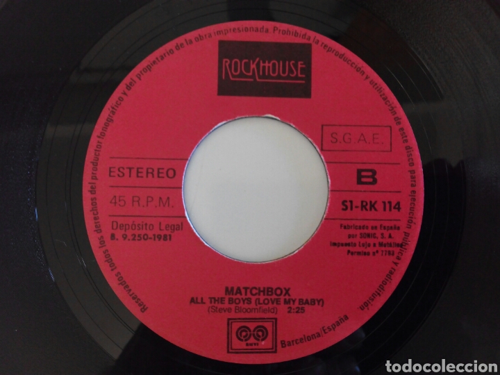 Discos de vinilo: Matchbox 1981 S&oacute;lo disco Please dont touch - Foto 2