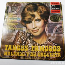 Discos de vinilo: LP TANGOS FAMOSOS MALANDO Y SU ORQUESTA, FONTANA 701 705 WPY