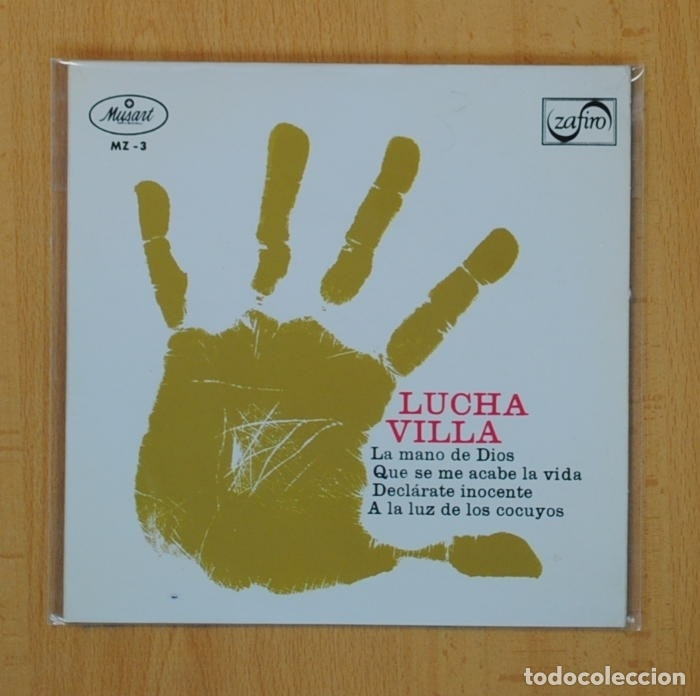 Discos de vinilo: LUCHA VILLA - LA MANO DE DIOS + 3 - EP - Foto 1