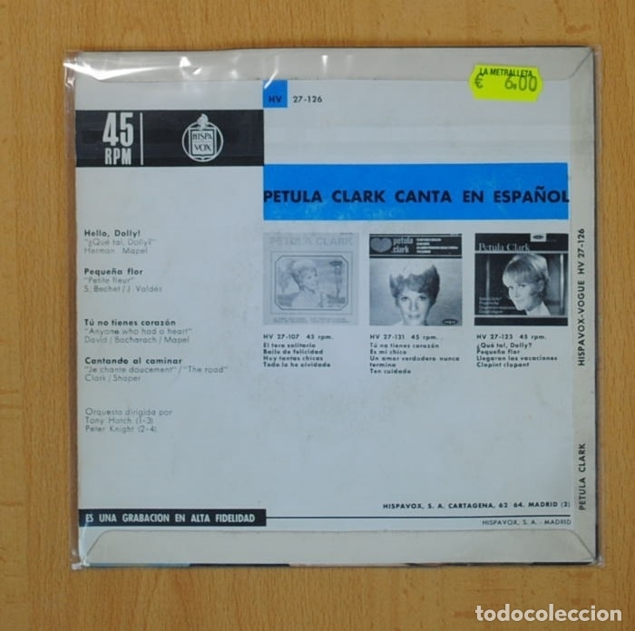 Discos de vinilo: PETULA CLARK - HELLO, DOLLY + 3 - EP - Foto 2
