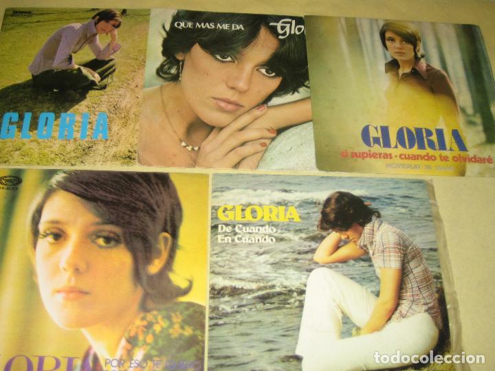Discos de vinilo: GLORIA - LOTE DE 5 SINGLES - Foto 1