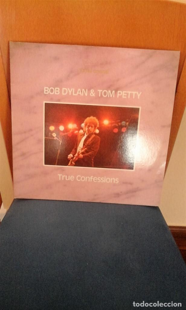 BOB DYLAN & TOM PETTY. TRUE CONFESSIONS. AUSTRALIA 1986. 2 LPS. BOOTLEG RECORD.MUY RARO. (Música - Discos - LP Vinilo - Cantautores Internacionales)