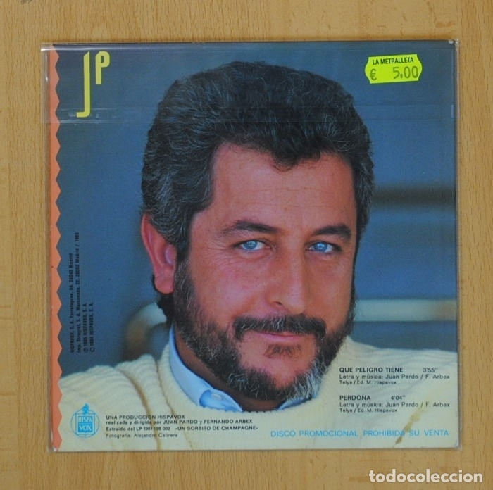 Discos de vinilo: JUAN PARDO - QUE PELIGRO TIENE / PERDONA - SINGLE - Foto 2