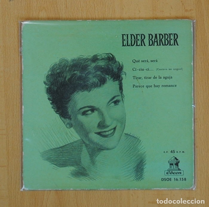 Discos de vinilo: ELDER BARBER - QUE SERA SERA + 3 - EP - Foto 1