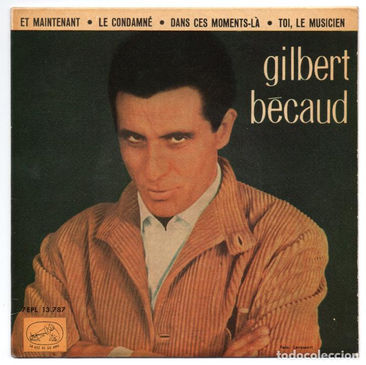 Discos de vinilo: DISCO EP 45 RPM - GILBERT BECAUD (7EPL 13787) - Foto 1