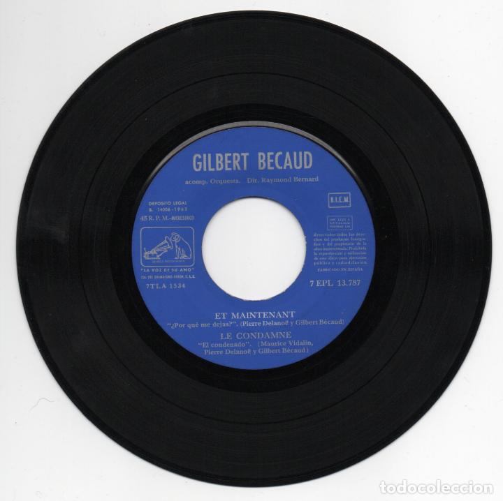 Discos de vinilo: DISCO EP 45 RPM - GILBERT BECAUD (7EPL 13787) - Foto 2