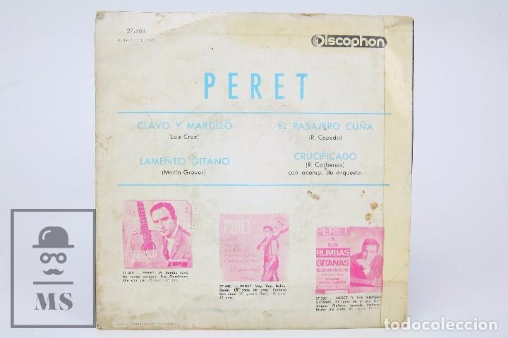 Discos de vinilo: Disco EP de Vinilo - Peret. Clavo y Martillo / Lamento Gitano - Discophon, 1965 - Foto 3