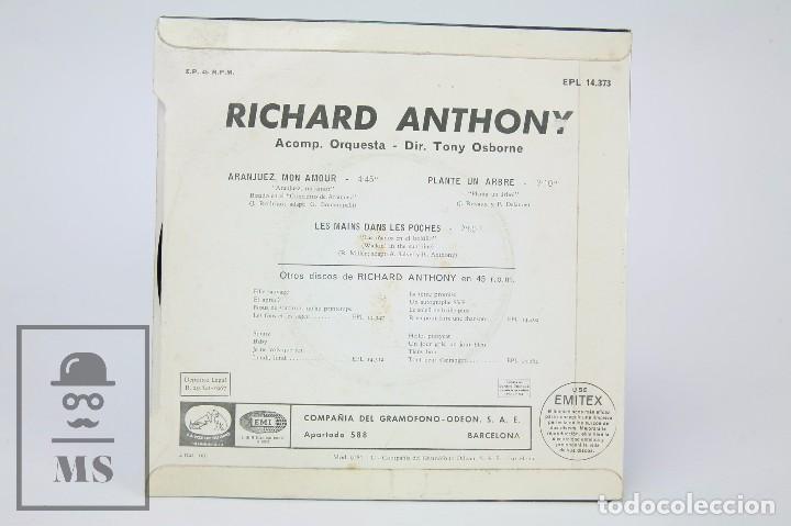 Discos de vinilo: Disco Single de Vinilo - Richard Anthony. Aranjuez, Mon Amour - EMI / Odeon, 1967 - Foto 3