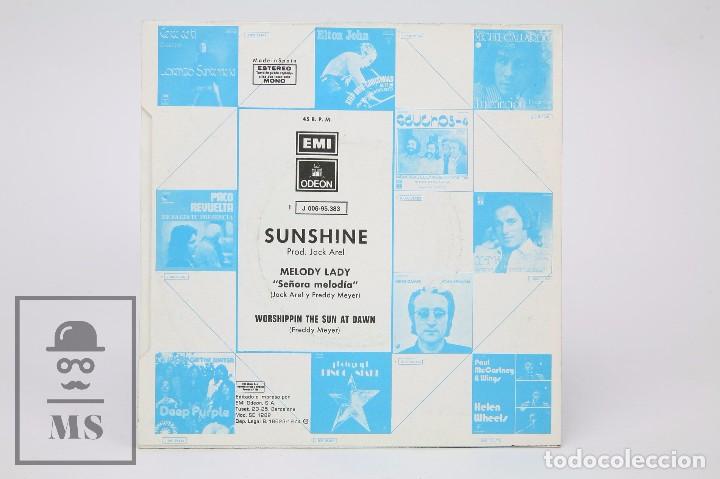 Discos de vinilo: Disco Single de Vinilo - Sunshine. Melody Lady - EMI / Odeon, 1974 - Foto 3