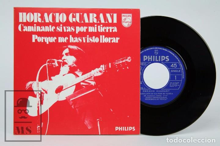 Disques de vinyle: Disco Single de Vinilo - Horacio Guarani / Guarany. Caminante Si Vas por....- Philips, 1975